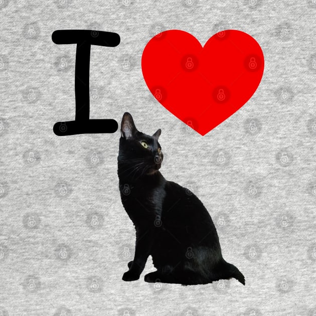 I HEART BLACK CAT by EmoteYourself